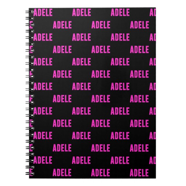 Cuaderno Adele name, for Adele (Frente)