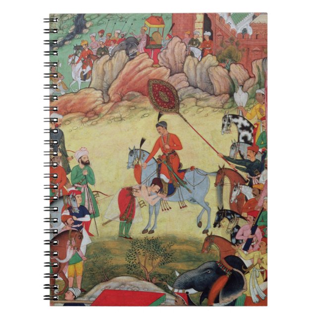 Cuaderno Adham Khan que paga homenaje a Akbar en Sarangpur, (Frente)