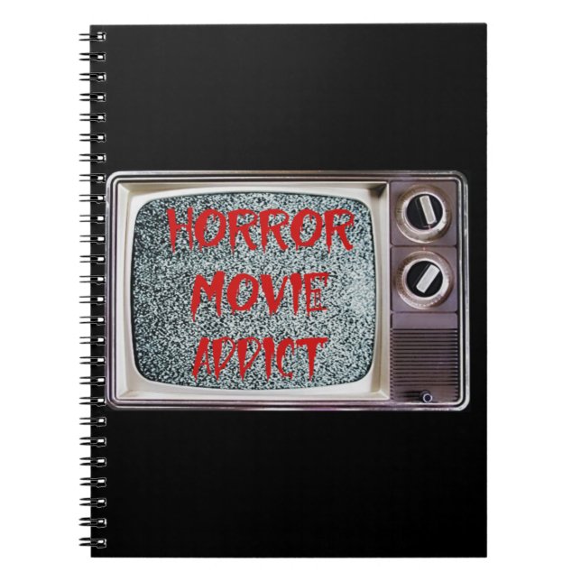 Cuaderno Adicto a película de terror (Frente)