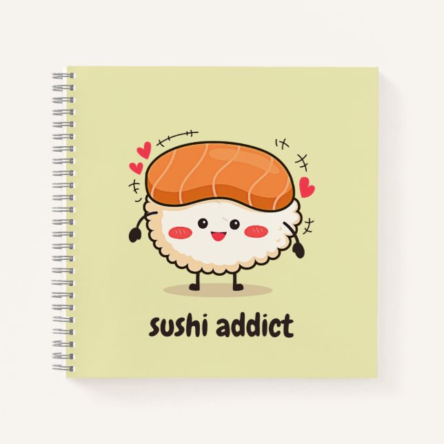 Cuaderno adicto al sushi (Anverso)