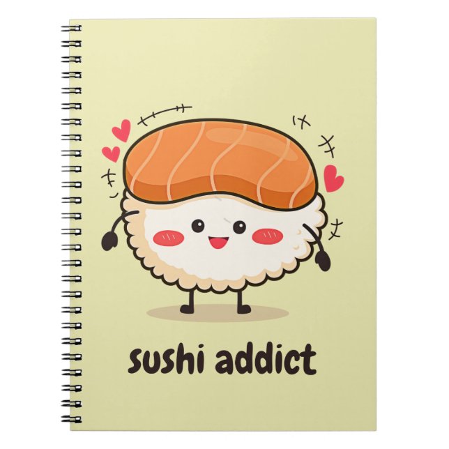 Cuaderno adicto al sushi (Frente)