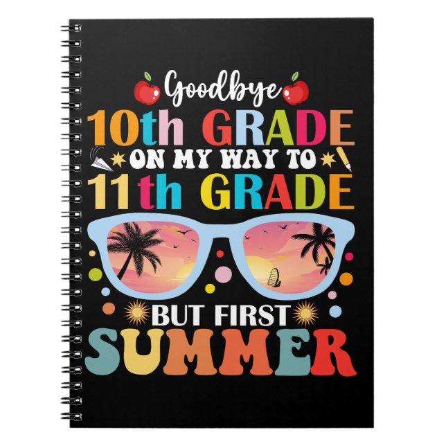 Cuaderno Adiós 10º grado Hola 11º curso Hola verano (Frente)