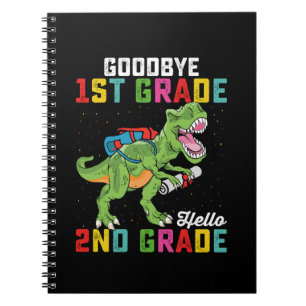 Cuaderno Adiós 1er Grado Hola 2do Grado T Rex Dinosaurio