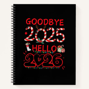 Cuaderno Adiós 2025 Hola 2026 Feliz Navidad Feliz Año