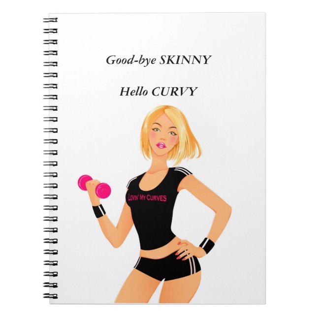 Cuaderno Adiós FLACO, hola CURVY (Frente)