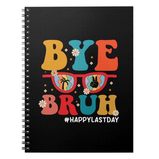 Cuaderno Adiós Hermano Maestro Feliz Último Día de Escuela  (Frente)