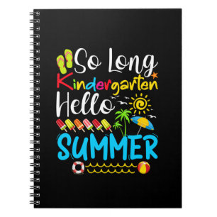 Cuaderno Adiós jardín de infancia grado Hola verano