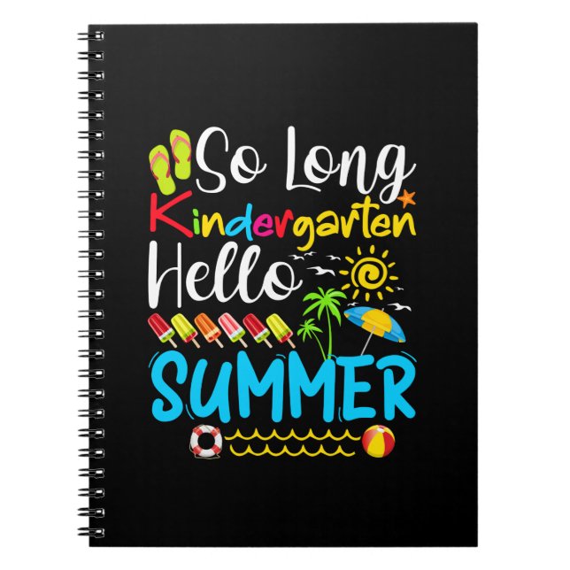 Cuaderno Adiós jardín de infancia grado Hola verano (Frente)