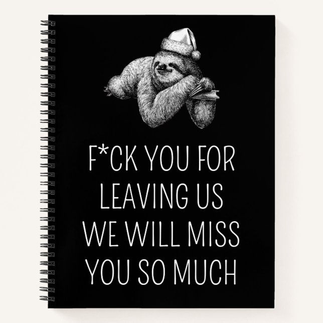 Cuaderno Adiós regalo de despedida para Colega de Coworker (Anverso)
