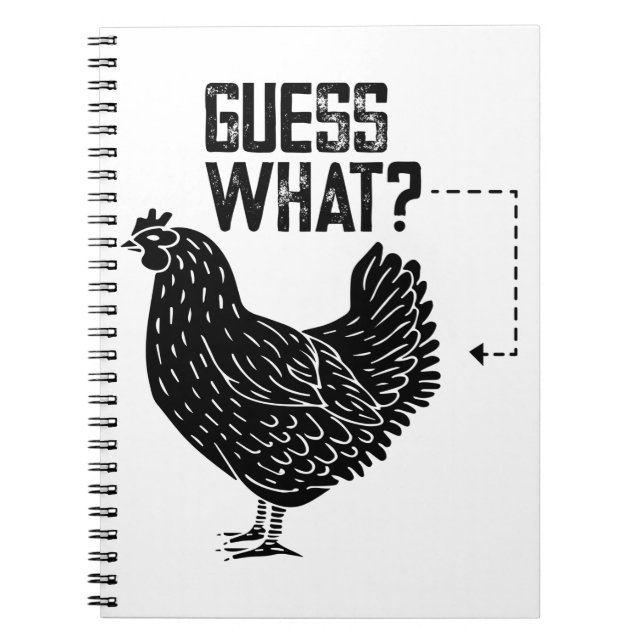 Cuaderno ¿Adivinan Qué? ¡Chicken Butt! (Frente)
