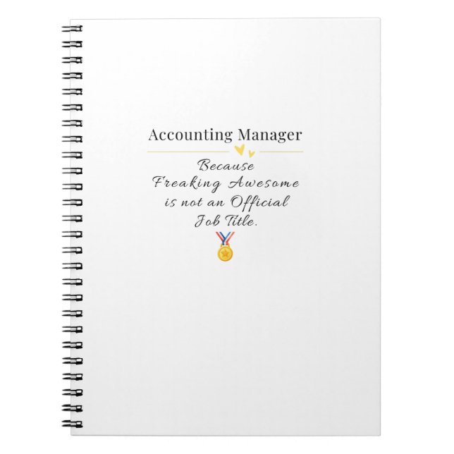 Cuaderno Administrador de contabilidad (Frente)