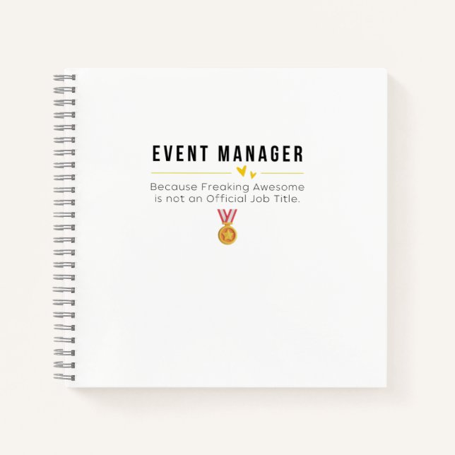 Cuaderno Administrador de eventos (Anverso)