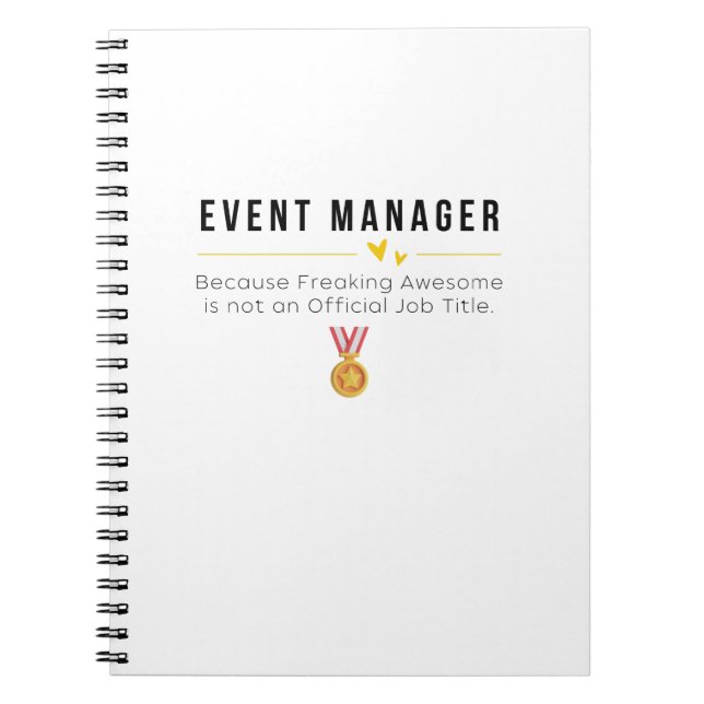 Cuaderno Administrador de eventos (Frente)