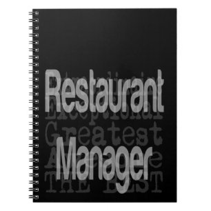 Cuaderno Administrador de restaurantes Extraordinaire