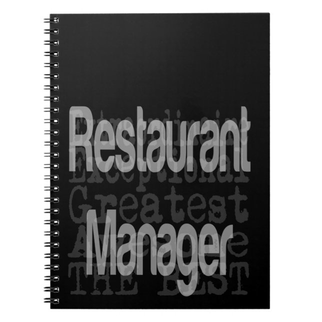 Cuaderno Administrador de restaurantes Extraordinaire (Frente)