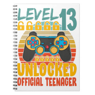 Cuaderno Adolescente oficial 13° nivel de cumpleaños 13 des