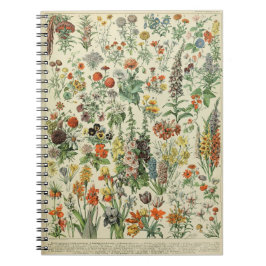 Cuaderno Adolphe Millot Flowers Pattern-A