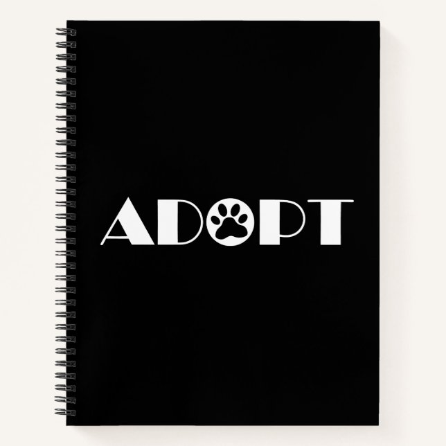 Cuaderno Adoptar perro de garra (Anverso)