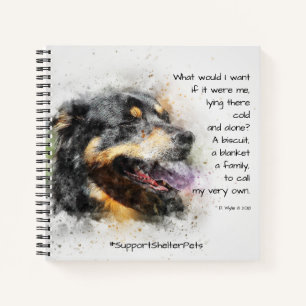 Cuaderno Adoptar un Mascota de refugio - Perro de montaña d