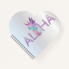 Cuaderno Adorable Aloha Hawaiian Pineapple, Plata