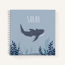 Cuaderno Adorable bajo el nombre del tiburón ballena marino
