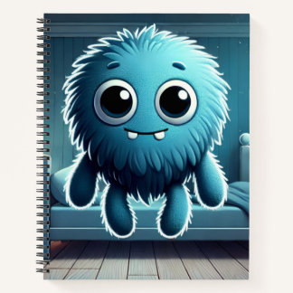 Cuaderno Adorable Blue Fluffy Creature