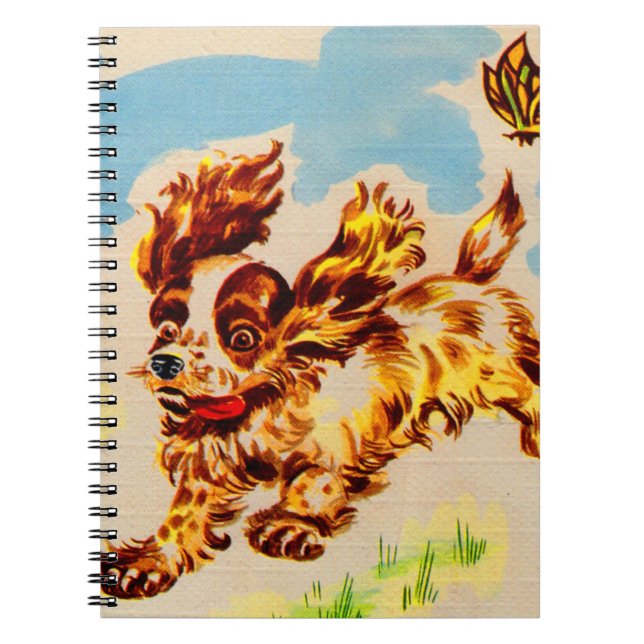 Cuaderno adorable cachorro en fuga (Frente)