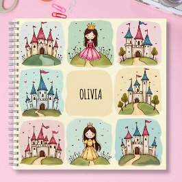 Cuaderno Adorable castillo de cuentos de hadas y Doodles Pr