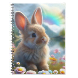 Cuaderno Adorable conejo en un lago encantado