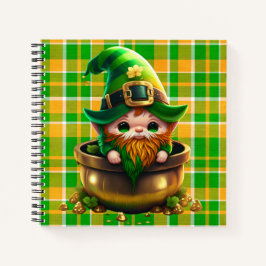 CUADERNO ADORABLE CUTE SMILIING IRISH LEPRECHAUN