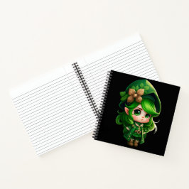 CUADERNO ADORABLE CUTE SMILIING IRLANDA LEPRECHAUN CHICA