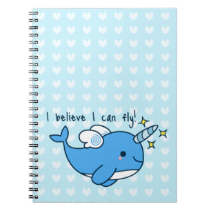 Cuaderno adorable de Kawaii Narwhal
