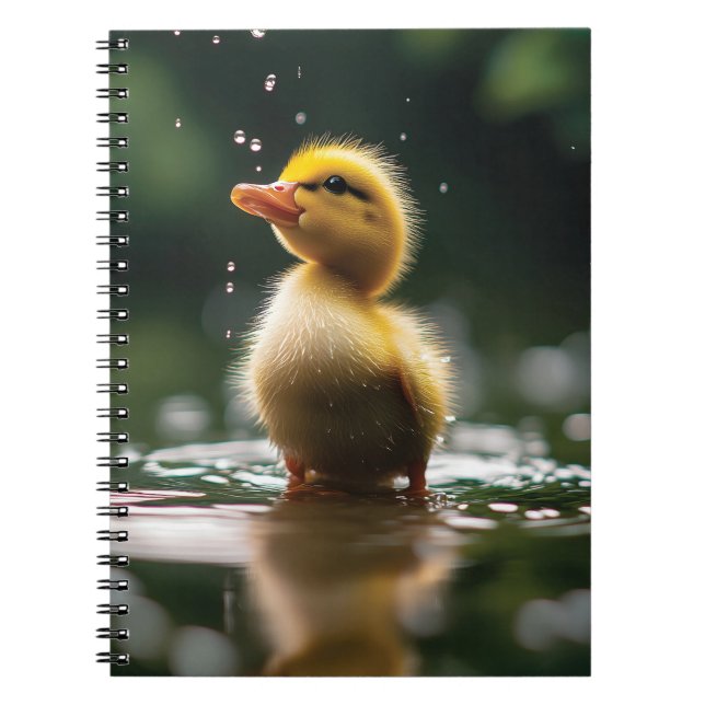Cuaderno "Adorable duckling in the Rain (Frente)