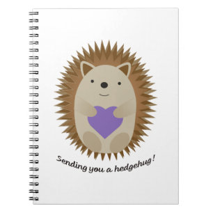 Cuaderno Adorable Enviándote Un Hedgehog De Hedgehog