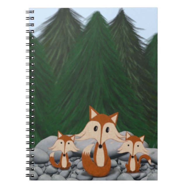 Cuaderno Adorable familia Fox (Frente)
