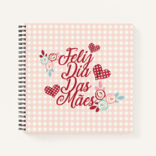 Cuaderno Adorable Feliz Dia Das Mães   Portátil