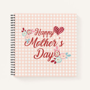 Cuaderno Adorable Feliz Día de la Madre   Portátil