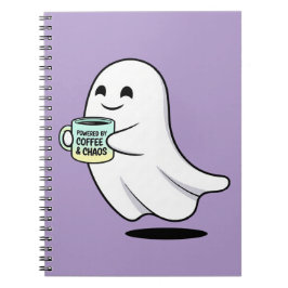Cuaderno Adorable Ghost Cute Halloween Illustration