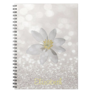 Cuaderno Adorable Girly, Daisy, Purpurinoso, Bokeh, Persona
