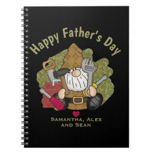 Cuaderno Adorable Handyman & Carpenter Garden Gnome
