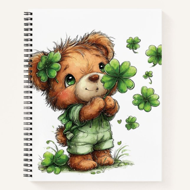 CUADERNO ADORABLE IRISH THEMED TEDDY BEAR (Anverso)