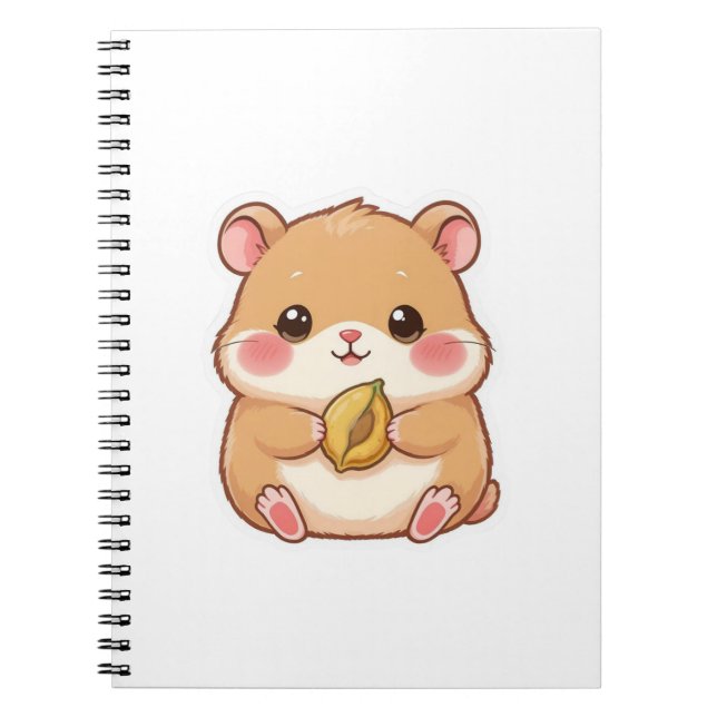 Cuaderno Adorable Kawaii Chibi Hamster (Frente)