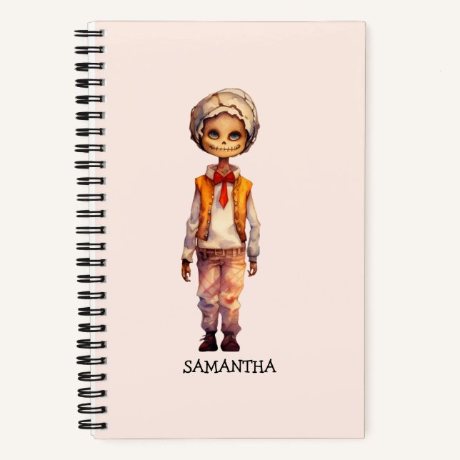 Cuaderno Adorable Kid Zombie - Cute Halloween (Anverso)