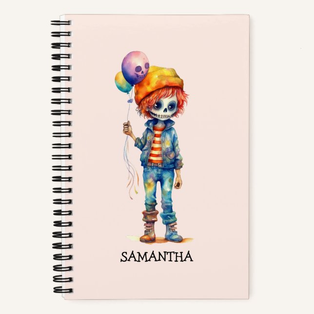 Cuaderno Adorable Kid Zombie - Cute Halloween (2) (Anverso)
