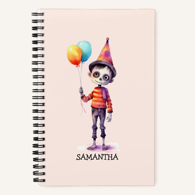 Cuaderno Adorable Kid Zombie - Cute Halloween (4) (Anverso)