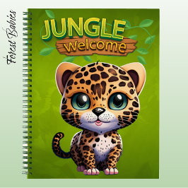 Cuaderno Adorable Leopard Kitten Woodland Wildlife 🐆