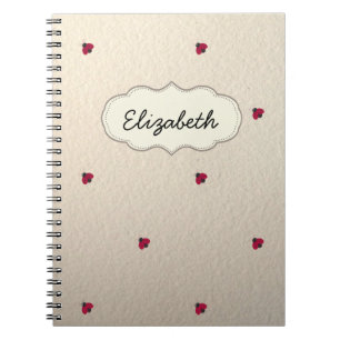 Cuaderno Adorable Lindos ,Mariquitas,Personalizados-Luminos