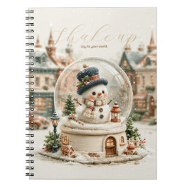 Cuaderno Adorable Muñeco de Nieve Globo de Nieve