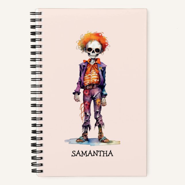 Cuaderno Adorable Pastel Zombie - Cute Halloween (Anverso)