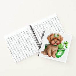 CUADERNO ADORABLE PEQUEÑO COLOR DE AGUA FLUFFER PERRO DE PU